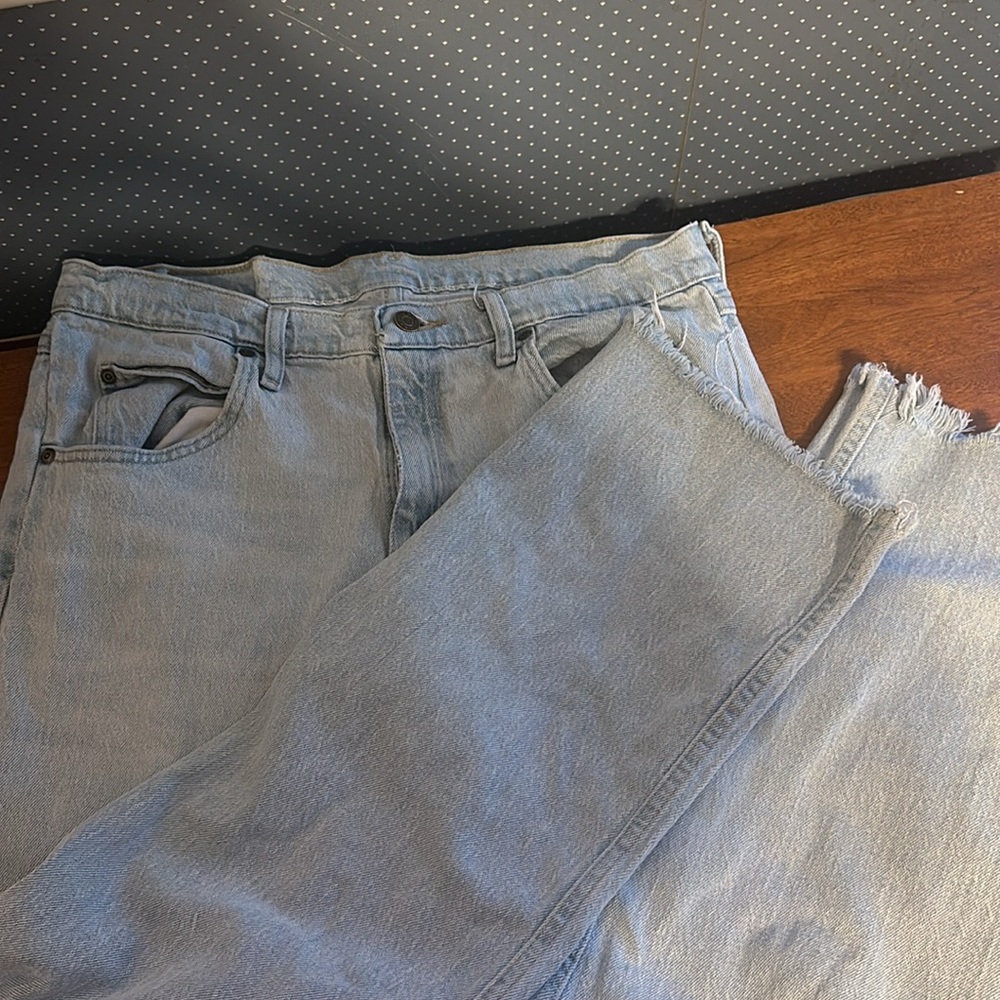 Repurposed men’s Wrangler pants